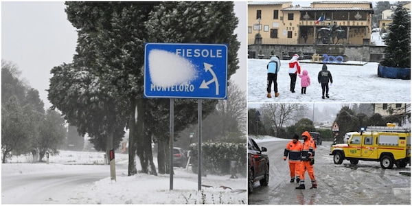 Firenze e la Toscana si risvegliano sotto i fiocchi