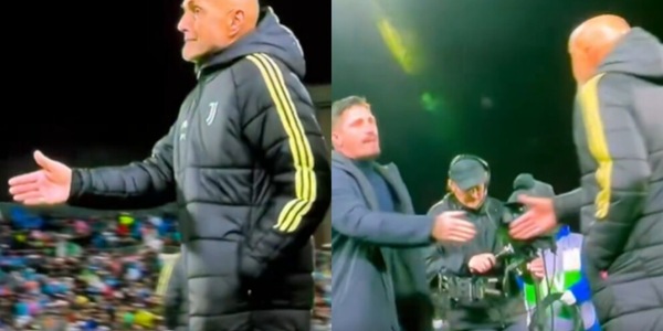 La stretta di mano di Spalletti dopo Cagliari-Juve diventa virale: sui social spunta il precedente con Allegri
