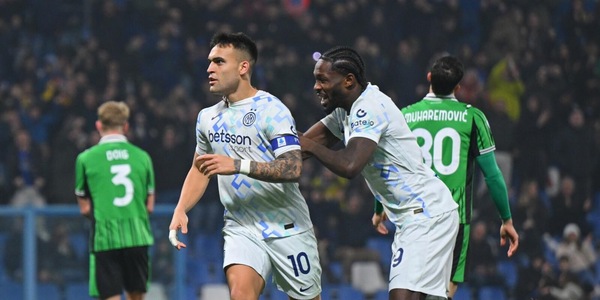 L'Inter non si ferma più: Sassuolo travolto, per Chivu quinta vittoria consecutiva e primato consolidato