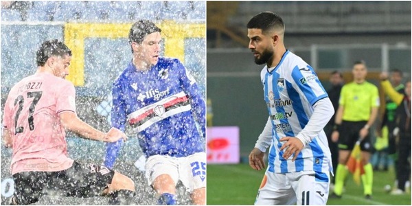 Sampdoria beffata, il Palermo fa 3-3 al 92'. Venezia ko, esordio amaro nel Pescara per Insigne