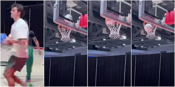 L'ex campione della Roma si dà al basket. Ma il canestro lo fa con... i piedi. Scoprite chi è