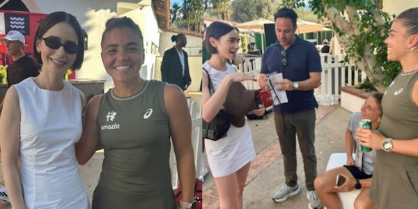 La foto virale da Indian Wells: Jasmine Paolini e... Emily in Paris!