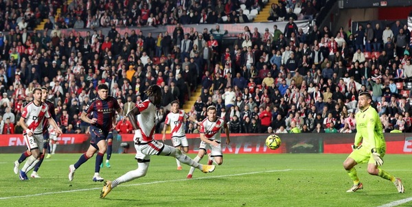 Liga, Ciss salva il Rayo Vallecano allo scadere contro il Levante