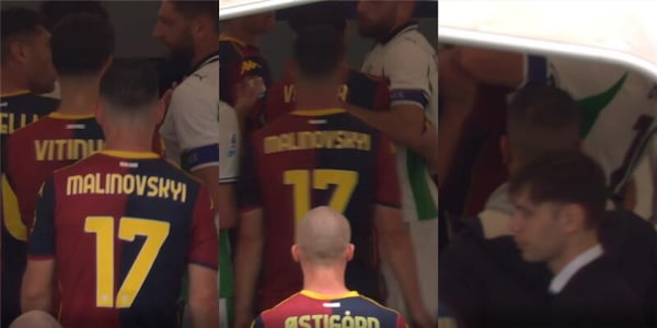 Rissa tra Berardi e Ellertsson nel tunnel, Sassuolo e Genoa rientrano in dieci: cosa è successo