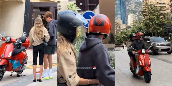 Jannik Sinner e la sua Laila Hasanovic sulla Vespa rossa: "vacanze romane" a Monaco