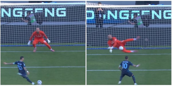 Milinkovic-Savic para un rigore a Zaccagni: la fotosequenza durante Napoli-Lazio