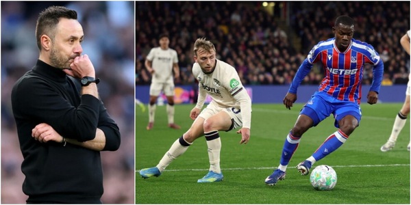 Crystal Palace e West Ham si dividono la posta in palio: sospiro di sollievo per De Zerbi