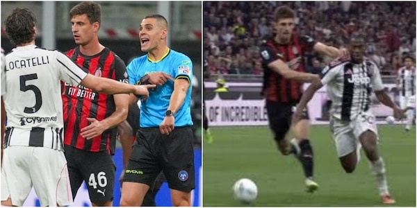 Moviola Milan-Juve: Sozza la tiene bene. Perché Gabbia-David non è rigore e rosso
