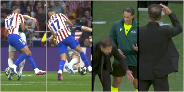Hancko atterra Gyokeres, Makkelie non ha dubbi e assegna il rigore: Simeone impazzisce in panchina