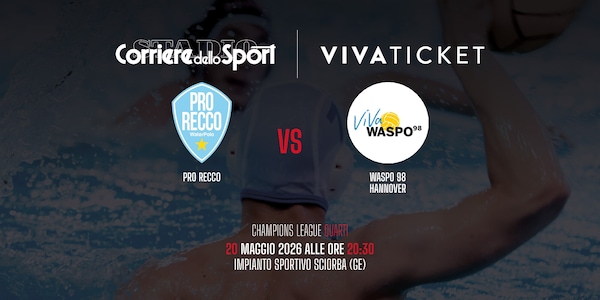 Biglietti Pro Recco-Waspo 98 Hannover: al via la vendita per i quarti di Champions League