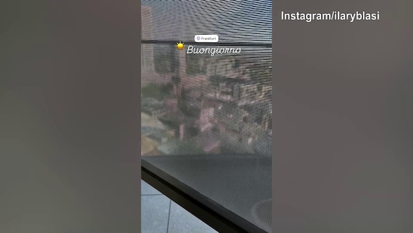 Ilary Blasi arriva in Germania: ecco il buongiorno da Francoforte