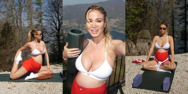 Diletta Leotta e lo yoga con il pancione: le foto da "contorsionista" fanno impazzire i follower