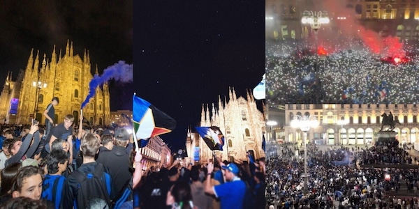 Inter campione d'Italia: la festa scudetto impazza al Duomo e tutta Milano è nerazzurra