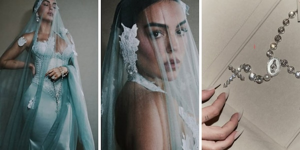 Georgina Rodriguez sposa al Met Gala 2026, nel rosario un messaggio per Cristiano Ronaldo