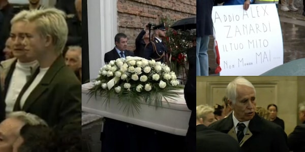 L'ultimo saluto ad Alex Zanardi: grande emozione ai funerali nella basilica di Santa Giustina