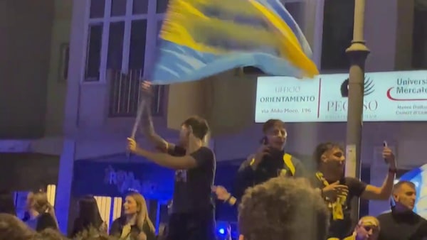 Frosinone in Serie A, esplode la festa in città