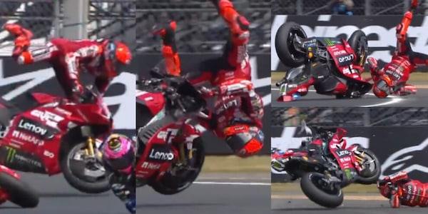 Marquez sbalzato via dalla moto, l'incidente a Le Mans fa paura: cade malissimo e si rialza zoppicando