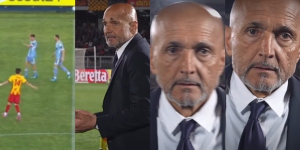 Spalletti e lo sguardo minaccioso alla telecamera: la scena diventa un tormentone