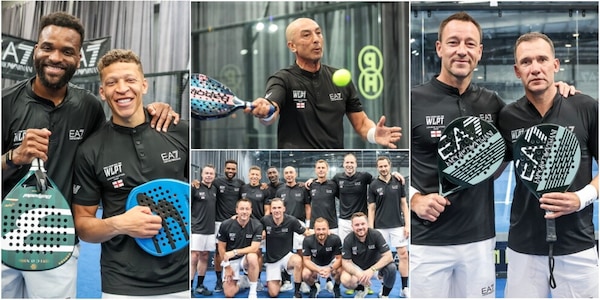 EA7 World Legends Padel Tour: spettacolo a Londra con le ex stelle della Premier League