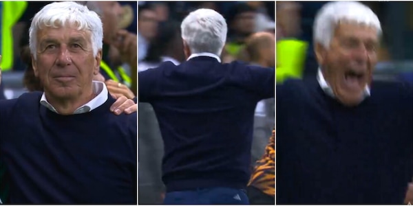 Gasperini impazzisce dopo il gol vittoria di Malen: la fotosequenza dell'esultanza
