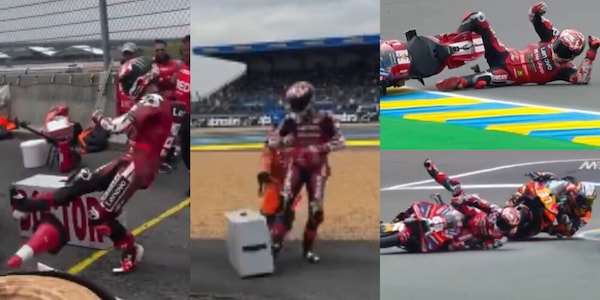Furia Bagnaia, la reazione fuori controllo dopo la caduta a Le Mans: calci e urla prima del ritorno ai box