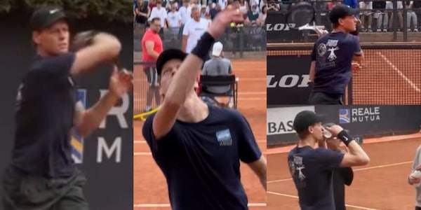 Sinner, massima concentrazione nell'ultimo allenamento prima di Popyrin. Poi regala palline autografate ai tifosi