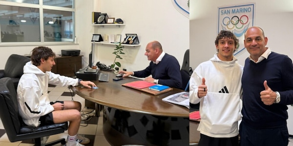 Kimi Antonelli a San Marino, la visita alla sede del Comitato Olimpico Nazionale