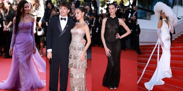 Leclerc e Alexandra sfilano a Cannes insieme a Demi Moore: il red carpet è stellare