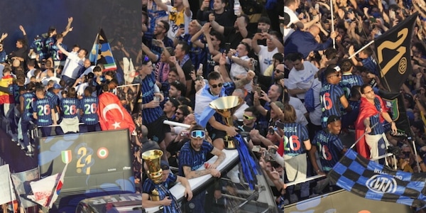 La festa dell'Inter in giro per Milano: migliaia di tifosi seguono il bus scoperto