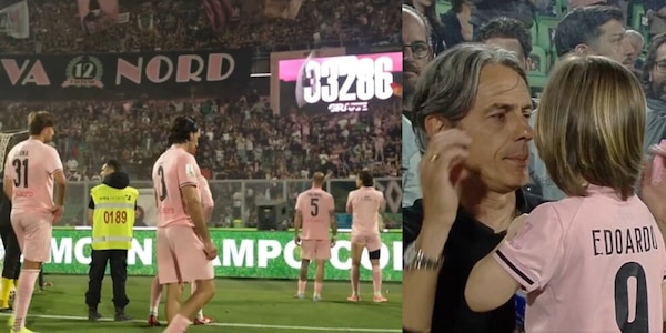 Le lacrime di Pippo Inzaghi consolato dal piccolo Edoardo, la bellezza del Barbera: la favola Serie A sfiorata dal Palermo fa il giro del mondo