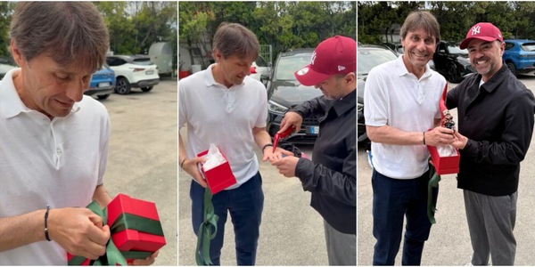 Conte, che sorpresa: il regalo del maestro Genny Di Virgilio prima dell'addio al Napoli
