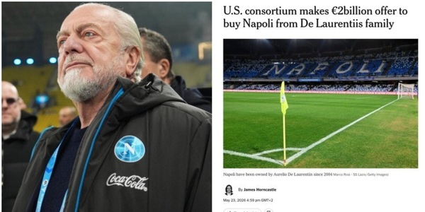 Il New York Times conferma l’offerta del gruppo Usa per il Napoli: “Pronto a riavviare i contatti”