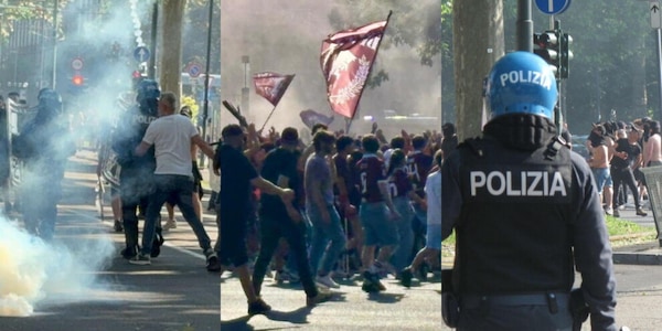 Scontri tra ultras prima di Torino-Juve: interviene la polizia, le immagini prima del derby
