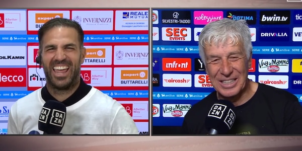Gasperini e Fabregas, che siparietto in diretta tv: "Bellissimo vedere il Como, a parte quando..."