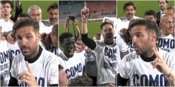 Il discorso da brividi di Fabregas: "Ve l'ho detto il giorno prima di Parma..."