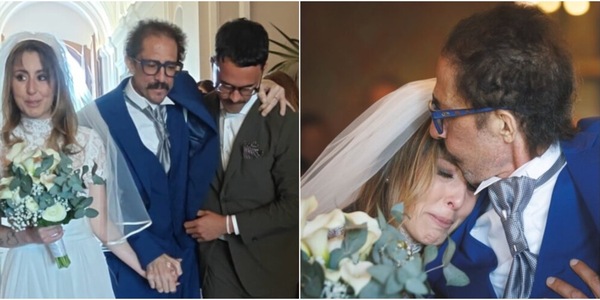 Protti accompagna la figlia Noemi all'altare ed emoziona tutti sui social