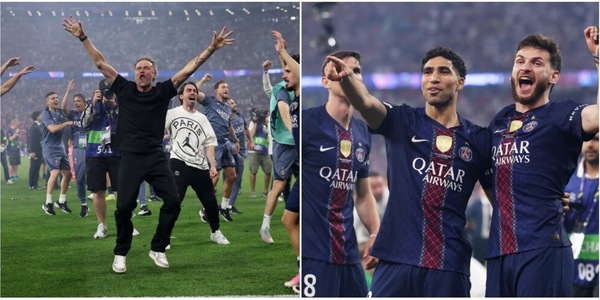 Trionfo Psg, Gabriel sbaglia il rigore decisivo e scoppia la festa: le immagini da Budapest