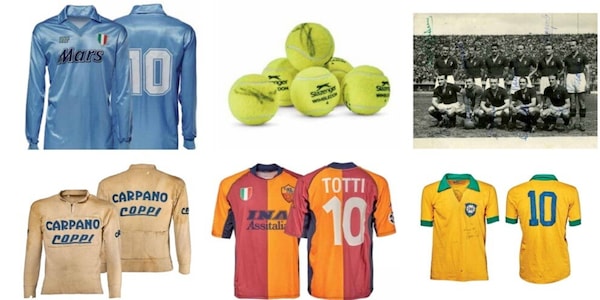 Da Maradona a Fausto Coppi, dal Grande Torino alle Olimpiadi Milano-Cortina: oltre 400 cimeli all'asta Sport Memorabilia