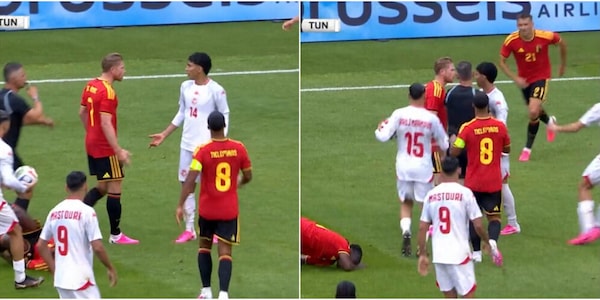De Bruyne impazzisce con Ayari dopo il fallo su Doku: Kevin furioso, tutte le foto