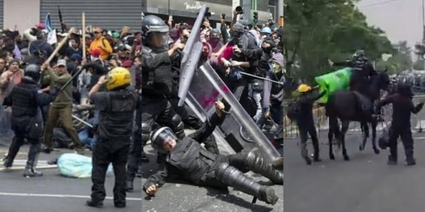 Caos fuori dallo stadio Azteca: proteste e scontri con la polizia durante la partita inaugurale dei Mondiali