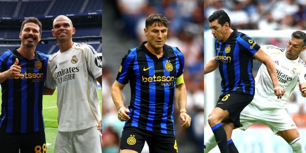 Inter Legends, che show al Bernabeu contro le ex stelle del Real Madrid: Zanetti in campo da capitano