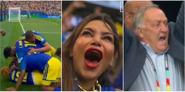 La gioia incontenibile del Curaçao dopo il primo gol al Mondiale: tifosi e giocatori impazziti