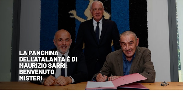 Ufficiale: Sarri nuovo allenatore dell'Atalanta
