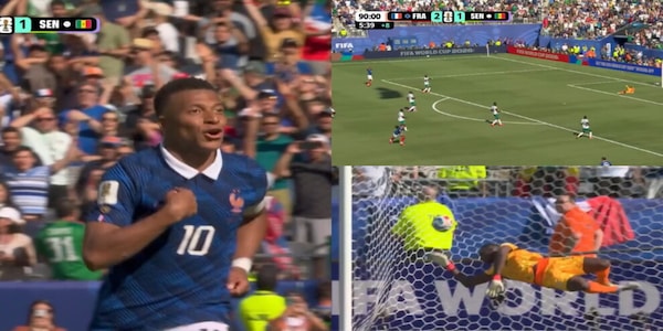 Mbappé chiude Francia-Senegal con un gol incredibile: la fotosequenza