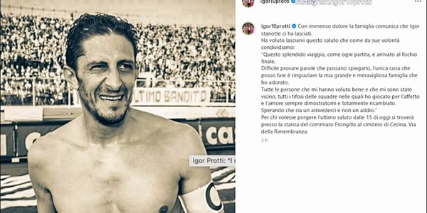 Addio Protti, è morto l'ex bomber