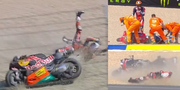 Da Acosta a Marini e anche Bezzecchi: cadute agghiaccianti in MotoGp nella Sprint a Brno