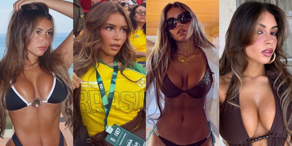 La sexy tifosa del Brasile porta fortuna alla Selecao e infiamma i social con i suoi scatti bollenti