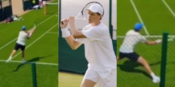 Sinner alza i giri: allenamento ad alta intensità con Fils a Wimbledon, Jannik è carico