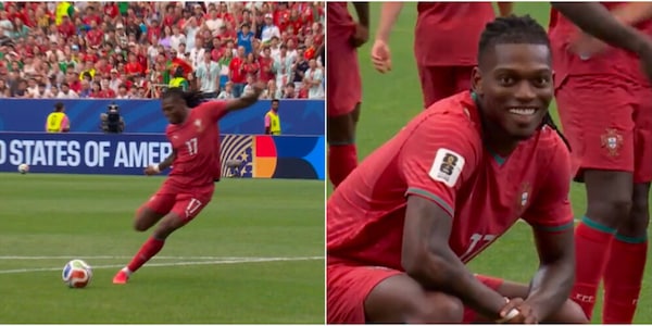 Inizia anche il Mondiale di Leao: la fotosequenza del suo gol nel 5-0 contro l'Uzbekistan