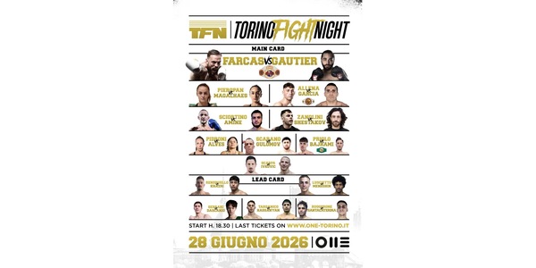 Torino Fight Night: tre titoli internazionali nella notte degli sport da combattimento